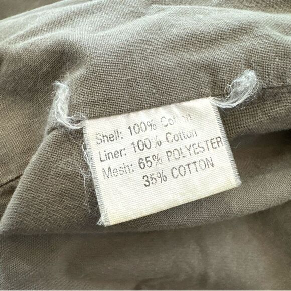 Vintage Orvis Fly Fishing Vest Tan Cargo Nylon Mesh Size L *flawed* - Picture 9 of 10